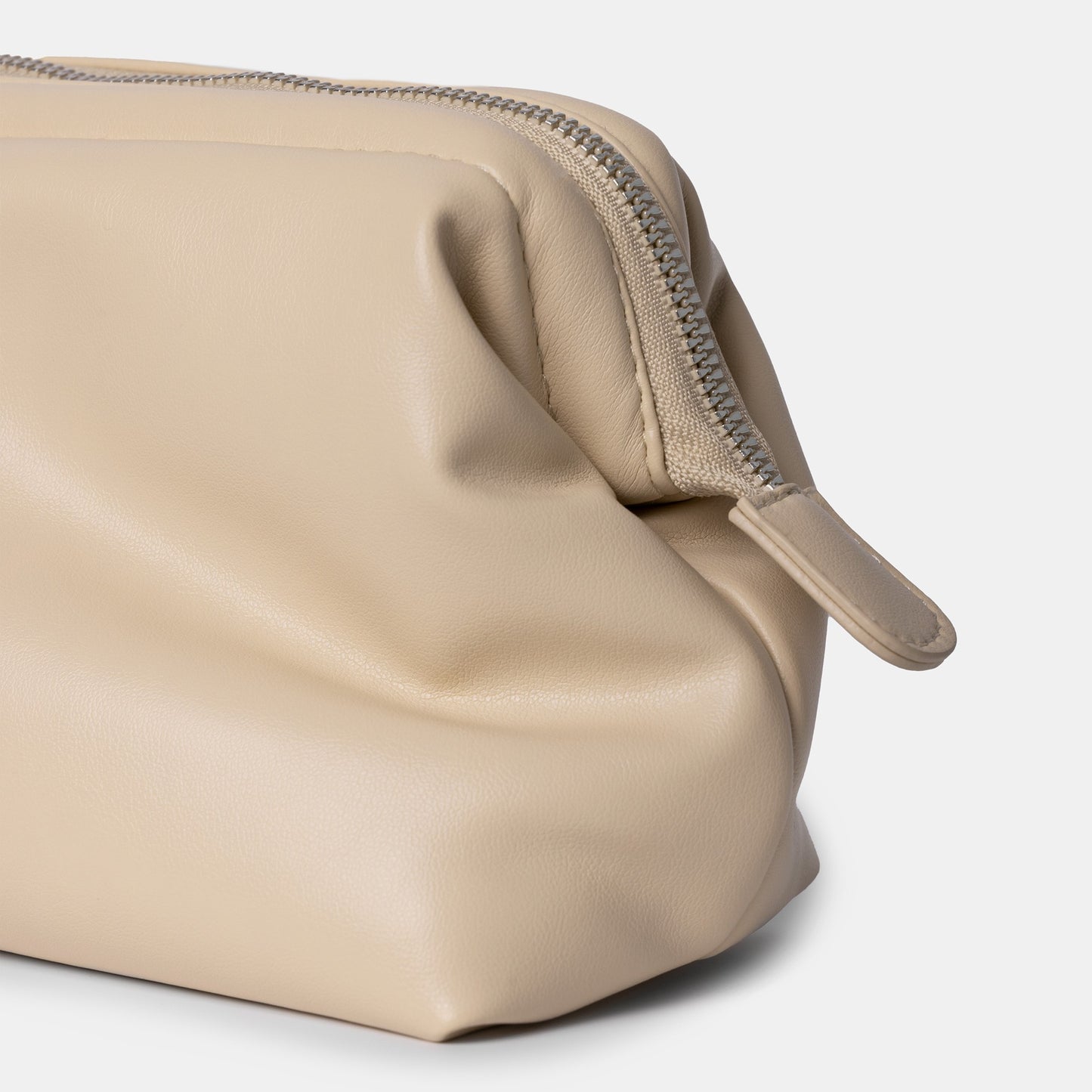 Minimalist Makeup Bag Almond
