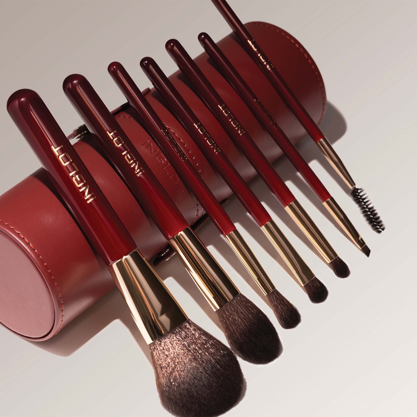 Brush Tube Makeup Set (Burgundy)